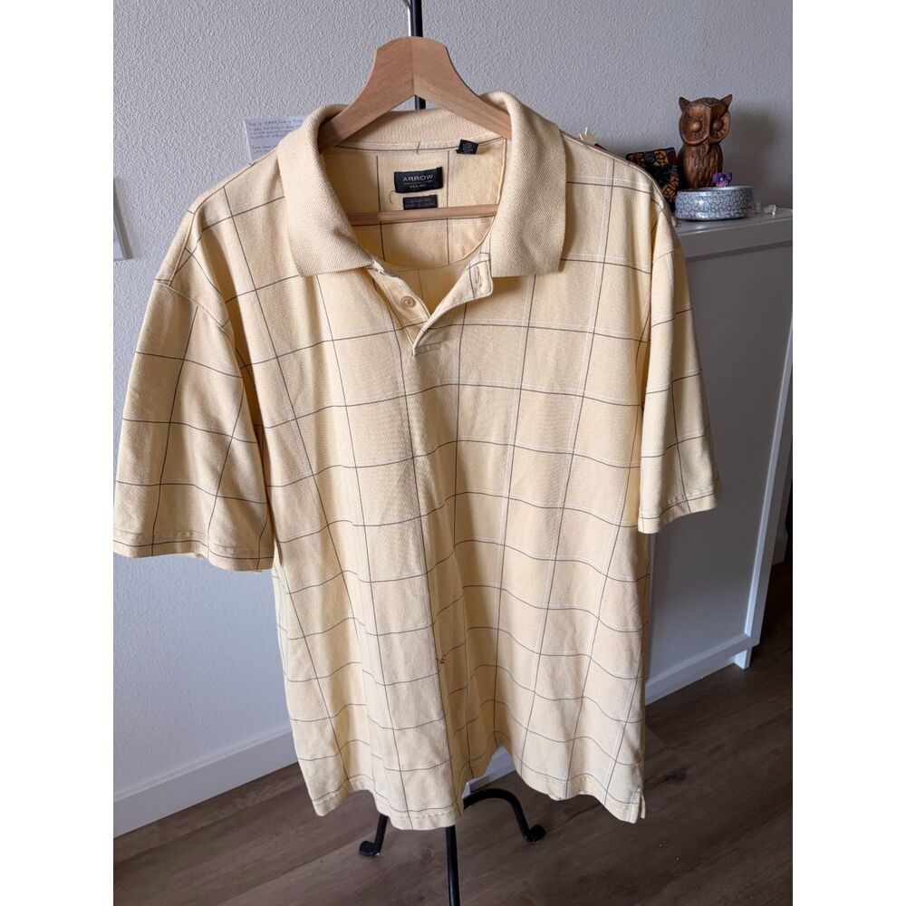 Arrow Men’s Classic Fit Dress Shirt Yellow - XL